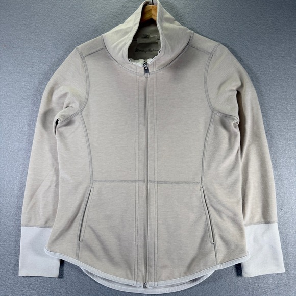 Tommy Bahama Reversible Full Zip Jacket M Medium Beige Casual Comfortable - Picture 1 of 15